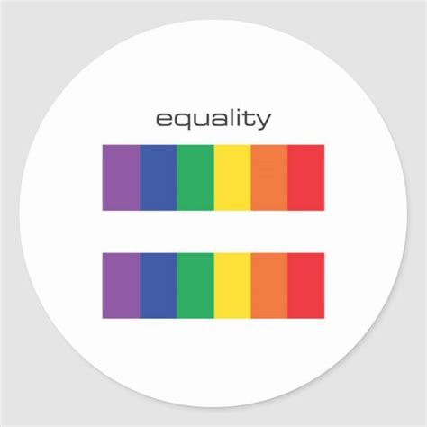 Celebrate Equality with Rainbow Flag Sticker