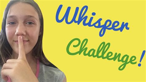 Whisper Challenge!!! - YouTube