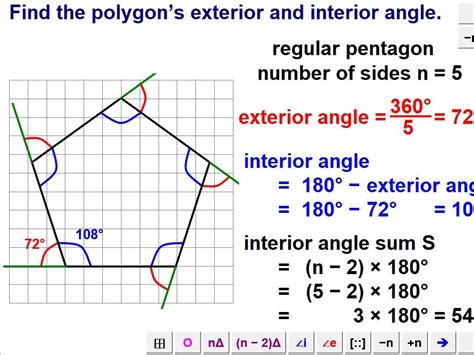 Working Out Exterior Angles Of A Polygon