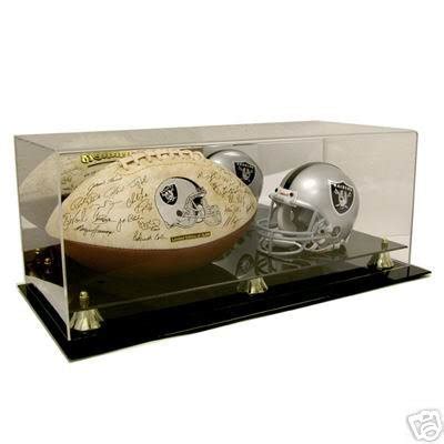 Mini NFL Helmet and FS Football Acrylic Display Case | #33879587