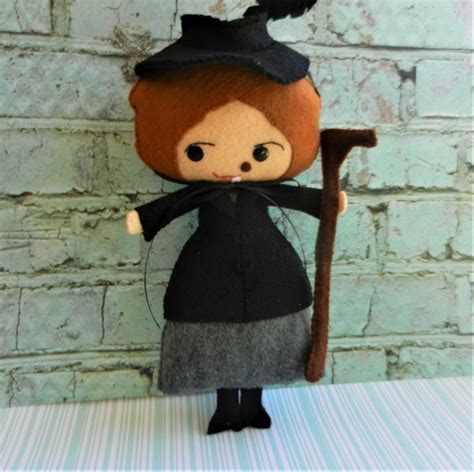 Felt Magic Nanny McPhee Softie Plushie Doll with staff and hat | Etsy