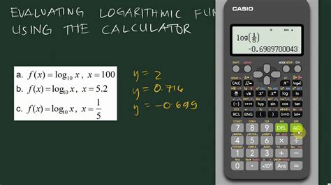 Evaluating Logarithmic Functions with Calculator - YouTube