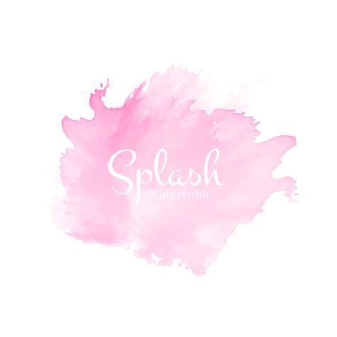 Free Vector | Abstract soft pink watercolor splash design background vector