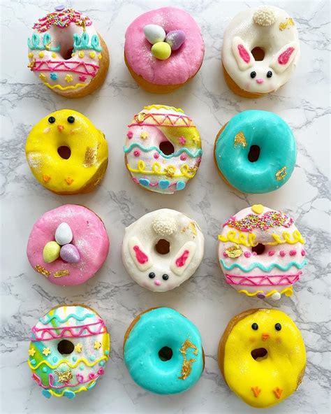 Easter donuts come thruuu 🐰🐣💕 | Donut decorating ideas, Homemade donuts ...