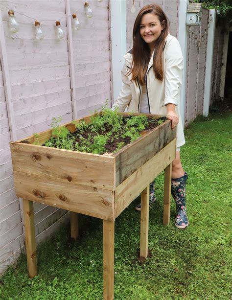 Large Wooden Raised Vegetable Bed Planter