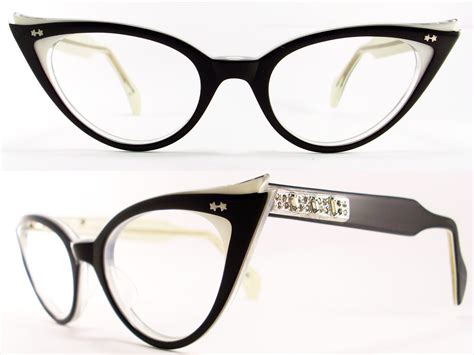 Vintage Eyeglasses Frames Eyewear Sunglasses 50S: VINTAGE 50s CAT EYE ...