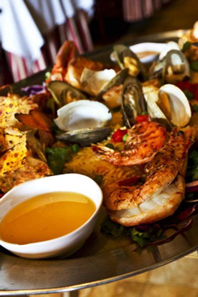 Portuguese seafood dishes are superb and abundant. This is the seafood ...