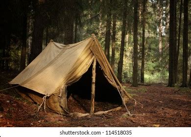 Old Tent Autumn Forest Home Adventure Stock Photo 114518035 | Shutterstock