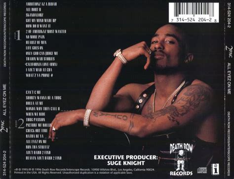 All Eyez On Me by 2Pac (CD 1996 Death Row Records) in Los Angeles | Rap ...