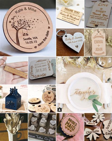 Laser Cut Wedding Favours