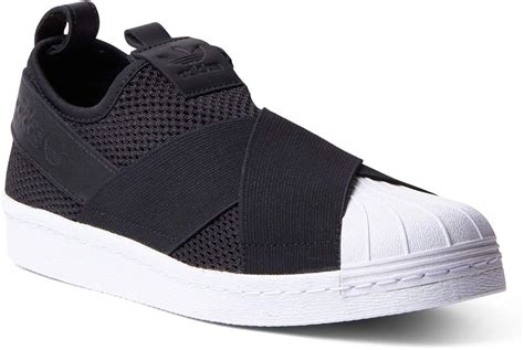 adidas Men's Shoes Superstar Slip ON in Black Fabric BY2884: Amazon.co ...