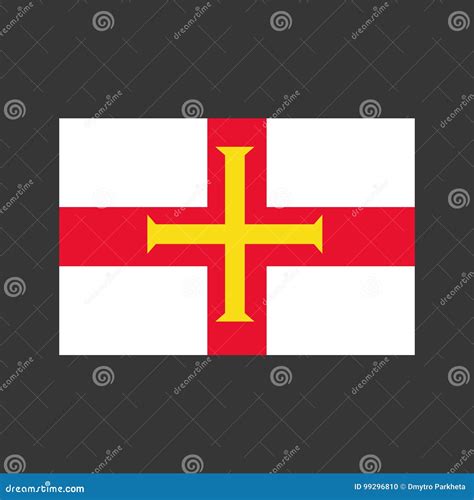 Guernsey flag illustration stock vector. Illustration of symbol - 99296810