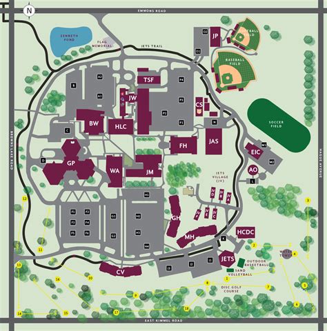 Cmich Campus Map