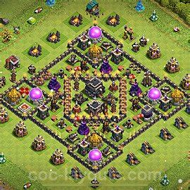 Town Hall 9 Hybrid Base