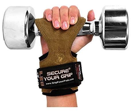 Cobra Grips FIT Leather Weight Lifting Gloves Heavy Duty Straps ...