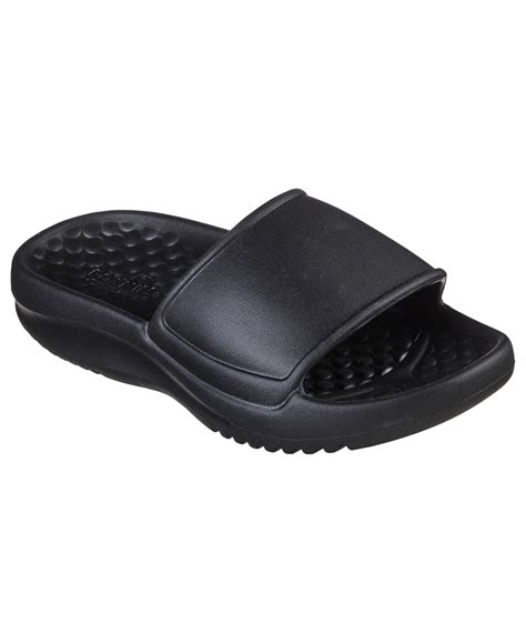 Skechers Women's Foamies Slide Sandals From Finish Line In Black | ModeSens