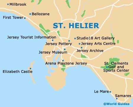 Jersey Maps and Orientation: Jersey, Channel Islands | Tourist ...