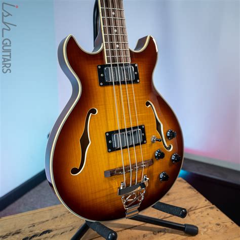 Jay Turser Semi-Hollow Bass Sunburst – Ish Guitars