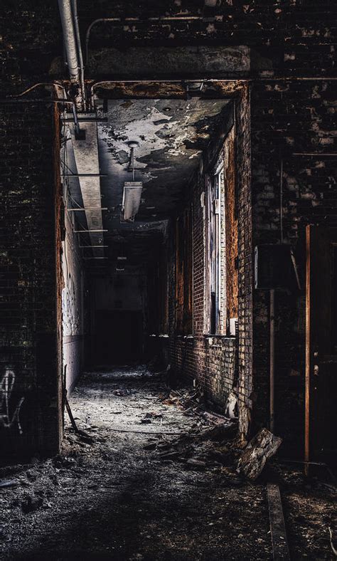 Creepy Hallway In Abandoned Building Photograph by Dylan Murphy - Fine ...