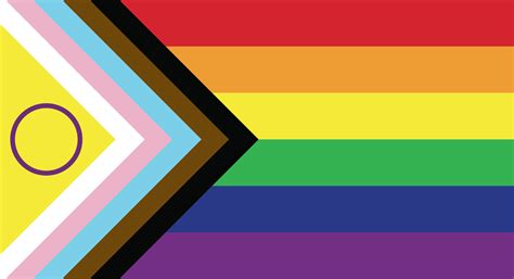 New Updated LGBTQ Pride Flag Vector. Intersex Inclusive Progress Pride ...