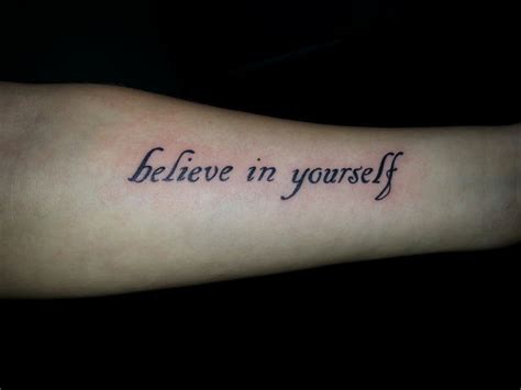 Details more than 54 believe in yourself tattoo men - in.cdgdbentre