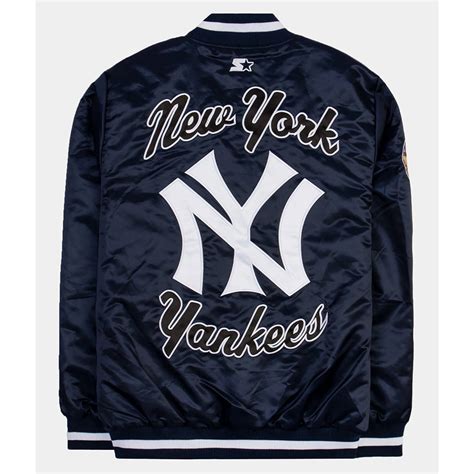 Starter Navy Satin World Series 2023 New York Yankees Jacket - Jackets ...