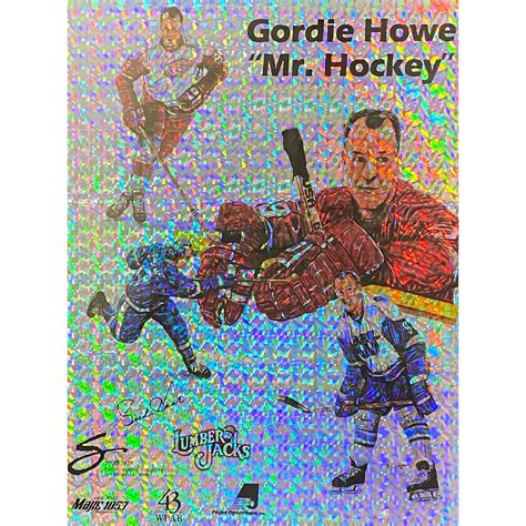 Gordie Howe Autographed Large 16X20 Sticker - NHL Auctions