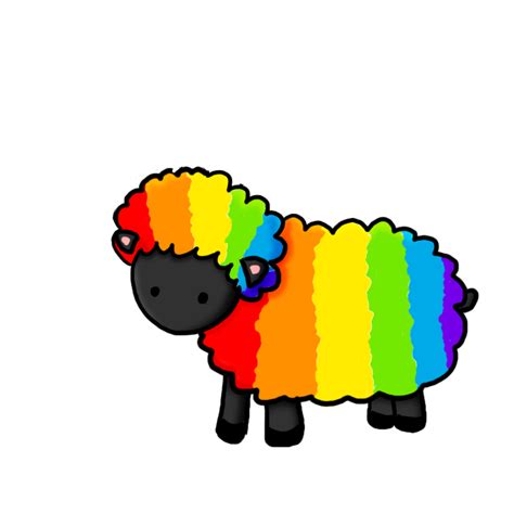 Rainbow Sheep by Songfyre on DeviantArt