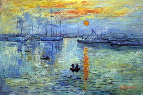 Impression Sunrise Painting by Claude Monet Reproduction | iPaintings.com