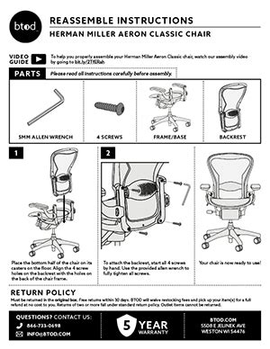 Herman Miller Aeron Chair Repair Manual