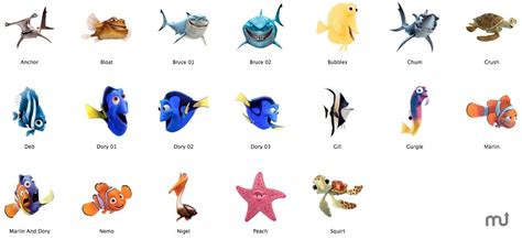 finding nemo characters - Google Search | Finding nemo characters, Nemo ...