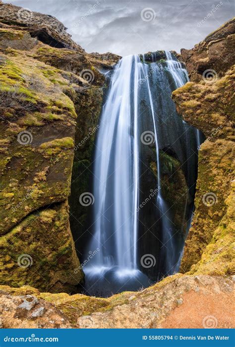 Gljufrafoss Or Gljufrabui, Waterfall Obscured By A Rock - Iceland ...