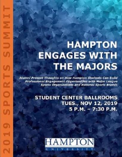 Hampton University's Sports Management Program Hosts Inaugural 'Hampton ...