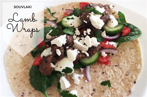 Souvlaki Lamb Wraps Recipe - Mumslounge