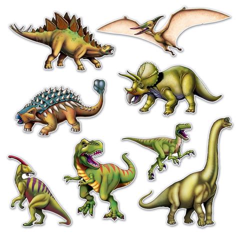 Dinosaur Cutouts (8/Pkg) | Dinosaur images, Dinosaur, Dinosaur party ...