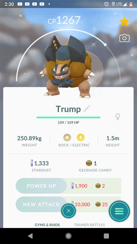 Perfect Nickname For a Shiny Alolan Golem : MandJTV