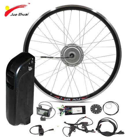 48V 500W Electric Bike Kit with Lithium ion Battery USB Front Hub Motor ...