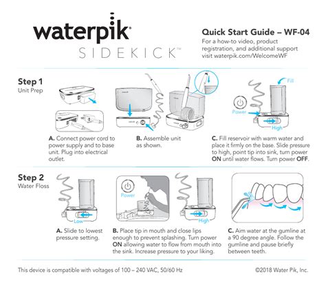 Waterpik Sidekick® Water Flosser, WF-04CD012-3, Sidekick® Water Flosser ...