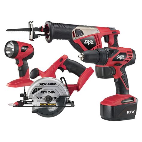 Skil 4-Tool 18-Volt Cordless Combo Kit with Case at Lowes.com