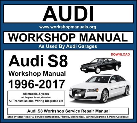 Audi S8 1996-2017 Workshop Repair Manual Download