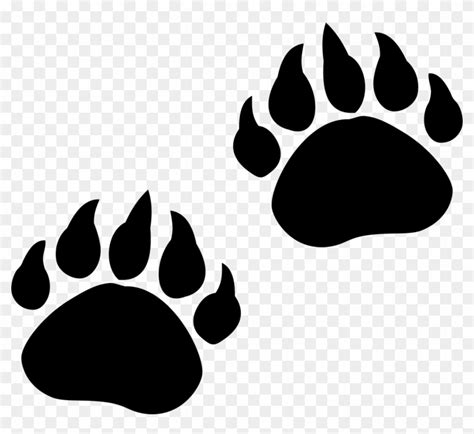 Bear Paw Border Clipart