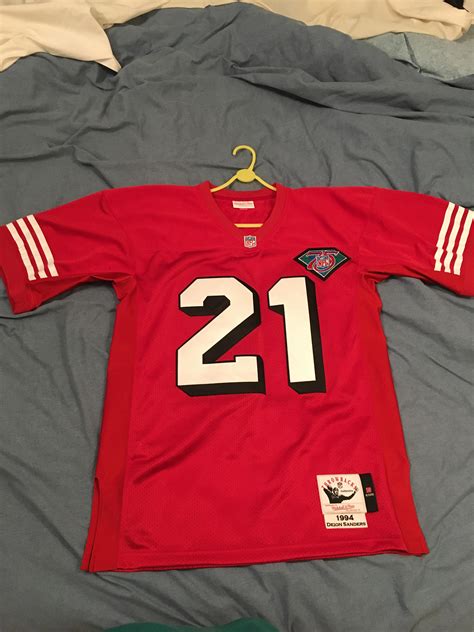 My 1994 Deion Sanders Reissue Jersey : r/49ers