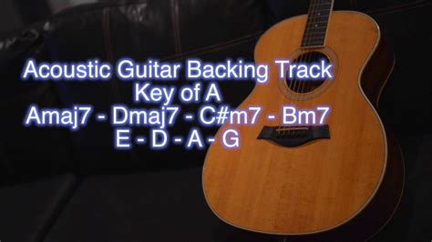 Acoustic Guitar Backing Track - Key of A - YouTube