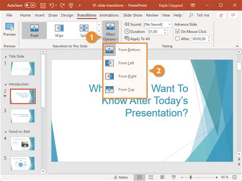 PowerPoint Transitions | CustomGuide