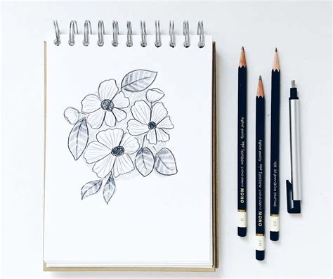 Pencil Shading Tips for Easily Sketching Flowers - Tombow USA Blog