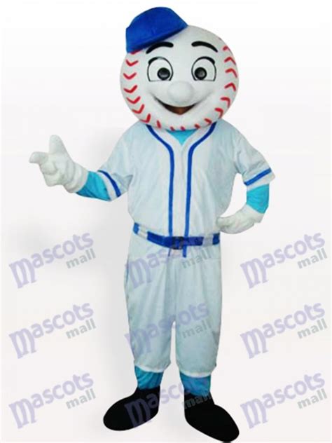 Mr. Met Mets Baseball Man Adult Mascot Funny Costume