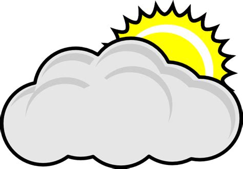 Cloudy Clip Art at Clker.com - vector clip art online, royalty free ...