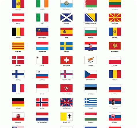 Mini Flags of Europe Stickers - TWO UP RIDERS