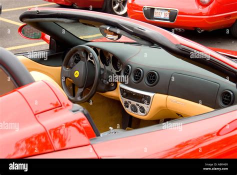 Ferrari 360 Spider Interior View Stock Photo - Alamy