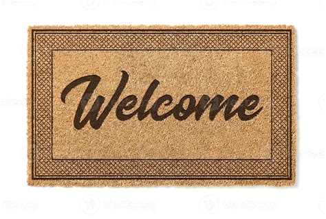 Welcome Mat Isolated On A White Background 16446141 Stock Photo at Vecteezy